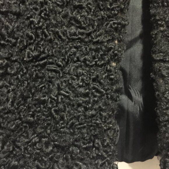 VINTAGE SELLERS-GOUGH TORONTO PERSIAN LAMB CURLY COAT MINK COLLAR SIZE S - Picture 9 of 10
